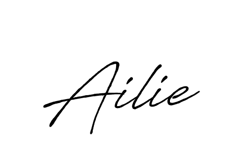 Design your own signature with our free online signature maker. With this signature software, you can create a handwritten (Antro_Vectra_Bolder) signature for name Ailie. Ailie signature style 7 images and pictures png