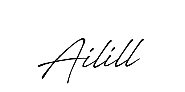 The best way (Antro_Vectra_Bolder) to make a short signature is to pick only two or three words in your name. The name Ailill include a total of six letters. For converting this name. Ailill signature style 7 images and pictures png
