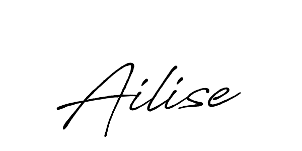 if you are searching for the best signature style for your name Ailise. so please give up your signature search. here we have designed multiple signature styles  using Antro_Vectra_Bolder. Ailise signature style 7 images and pictures png