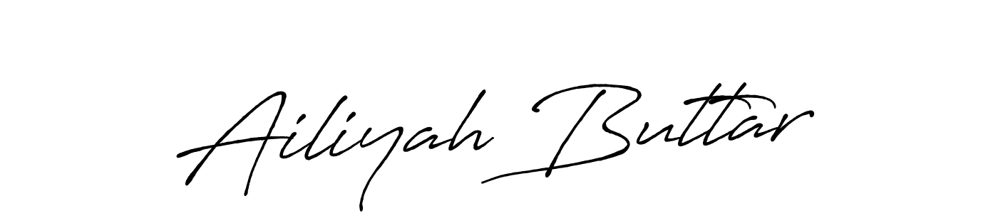 It looks lik you need a new signature style for name Ailiyah Buttar. Design unique handwritten (Antro_Vectra_Bolder) signature with our free signature maker in just a few clicks. Ailiyah Buttar signature style 7 images and pictures png