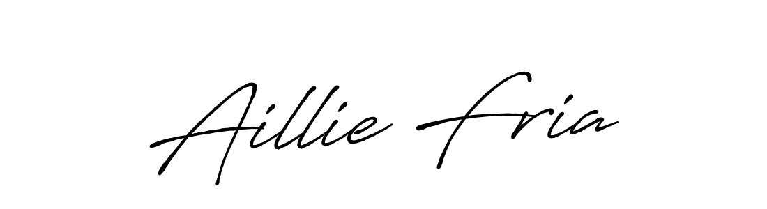 Design your own signature with our free online signature maker. With this signature software, you can create a handwritten (Antro_Vectra_Bolder) signature for name Aillie Fria. Aillie Fria signature style 7 images and pictures png