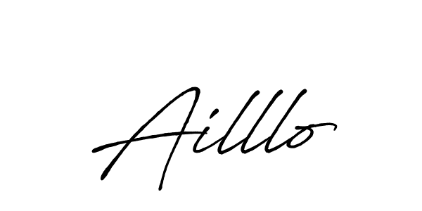 Similarly Antro_Vectra_Bolder is the best handwritten signature design. Signature creator online .You can use it as an online autograph creator for name Ailllo. Ailllo signature style 7 images and pictures png