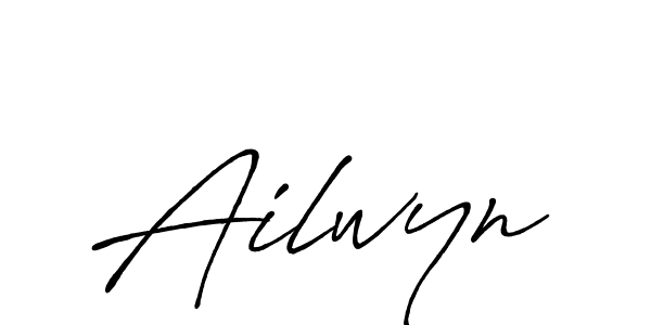 Design your own signature with our free online signature maker. With this signature software, you can create a handwritten (Antro_Vectra_Bolder) signature for name Ailwyn. Ailwyn signature style 7 images and pictures png