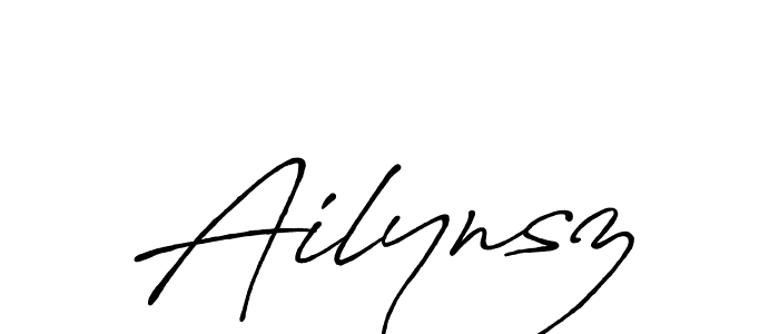 How to make Ailynsz signature? Antro_Vectra_Bolder is a professional autograph style. Create handwritten signature for Ailynsz name. Ailynsz signature style 7 images and pictures png