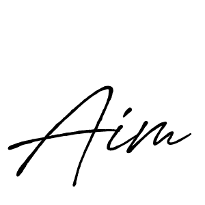 Make a beautiful signature design for name Aim. With this signature (Antro_Vectra_Bolder) style, you can create a handwritten signature for free. Aim signature style 7 images and pictures png