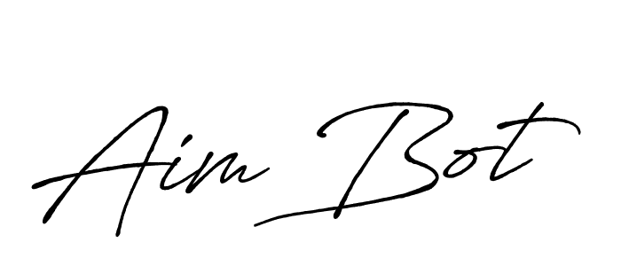 How to make Aim Bot name signature. Use Antro_Vectra_Bolder style for creating short signs online. This is the latest handwritten sign. Aim Bot signature style 7 images and pictures png