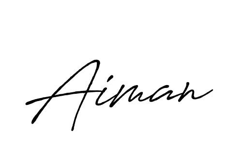 How to make Aiman signature? Antro_Vectra_Bolder is a professional autograph style. Create handwritten signature for Aiman name. Aiman signature style 7 images and pictures png