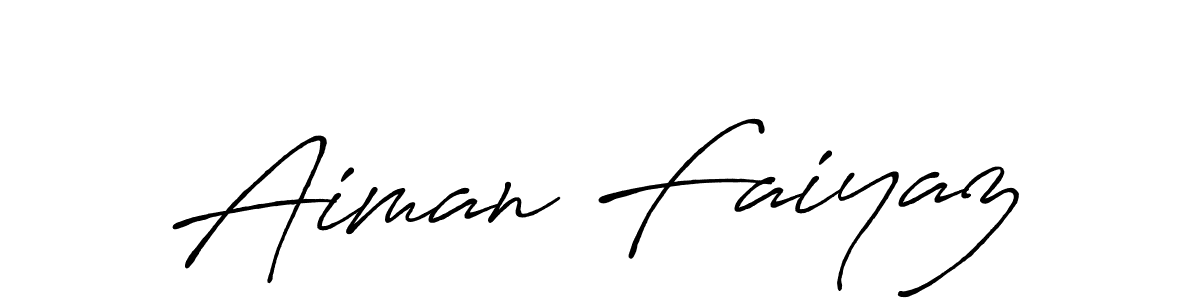 Make a beautiful signature design for name Aiman Faiyaz. Use this online signature maker to create a handwritten signature for free. Aiman Faiyaz signature style 7 images and pictures png