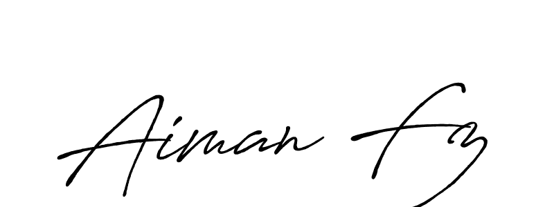 if you are searching for the best signature style for your name Aiman Fz. so please give up your signature search. here we have designed multiple signature styles  using Antro_Vectra_Bolder. Aiman Fz signature style 7 images and pictures png