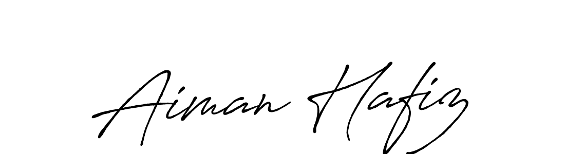 Make a beautiful signature design for name Aiman Hafiz. With this signature (Antro_Vectra_Bolder) style, you can create a handwritten signature for free. Aiman Hafiz signature style 7 images and pictures png