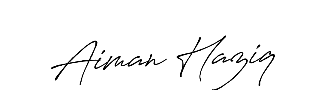 This is the best signature style for the Aiman Haziq name. Also you like these signature font (Antro_Vectra_Bolder). Mix name signature. Aiman Haziq signature style 7 images and pictures png