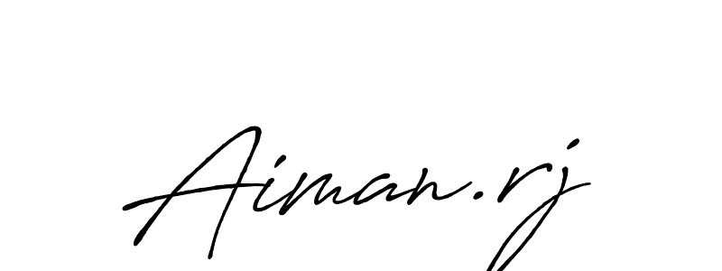 Create a beautiful signature design for name Aiman.rj. With this signature (Antro_Vectra_Bolder) fonts, you can make a handwritten signature for free. Aiman.rj signature style 7 images and pictures png