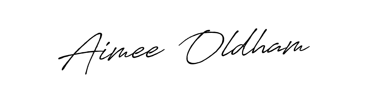 Antro_Vectra_Bolder is a professional signature style that is perfect for those who want to add a touch of class to their signature. It is also a great choice for those who want to make their signature more unique. Get Aimee  Oldham name to fancy signature for free. Aimee  Oldham signature style 7 images and pictures png