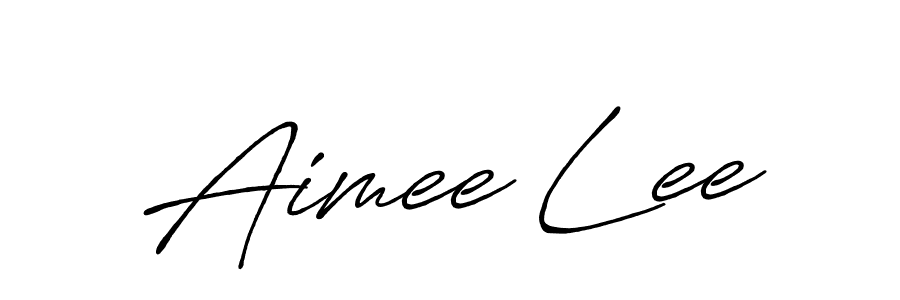 How to make Aimee Lee name signature. Use Antro_Vectra_Bolder style for creating short signs online. This is the latest handwritten sign. Aimee Lee signature style 7 images and pictures png