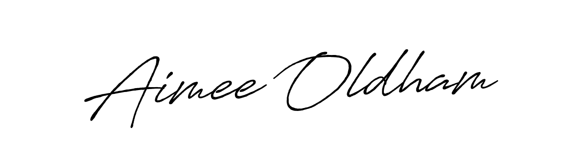 Similarly Antro_Vectra_Bolder is the best handwritten signature design. Signature creator online .You can use it as an online autograph creator for name Aimee Oldham. Aimee Oldham signature style 7 images and pictures png