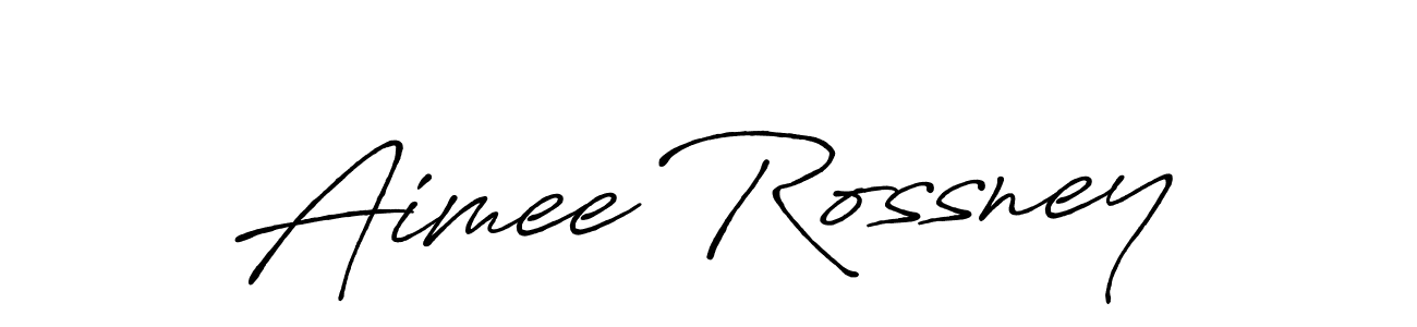 Aimee Rossney stylish signature style. Best Handwritten Sign (Antro_Vectra_Bolder) for my name. Handwritten Signature Collection Ideas for my name Aimee Rossney. Aimee Rossney signature style 7 images and pictures png