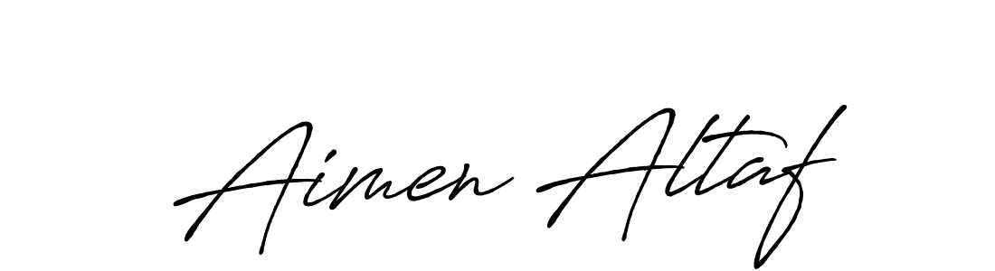 How to make Aimen Altaf signature? Antro_Vectra_Bolder is a professional autograph style. Create handwritten signature for Aimen Altaf name. Aimen Altaf signature style 7 images and pictures png