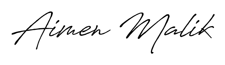 Enhance your business communications with Aimen Malik signature in Antro_Vectra_Bolder lettering. Clean, modern, and universally compatible. Aimen Malik signature style 7 images and pictures png