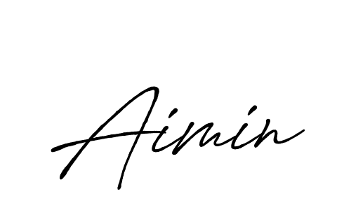 Aimin stylish signature style. Best Handwritten Sign (Antro_Vectra_Bolder) for my name. Handwritten Signature Collection Ideas for my name Aimin. Aimin signature style 7 images and pictures png