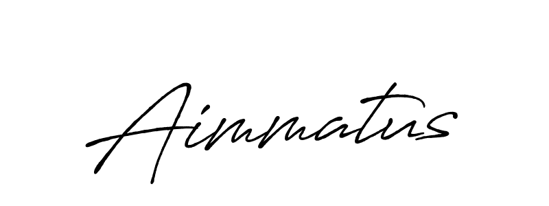 Make a beautiful signature design for name Aimmatus. With this signature (Antro_Vectra_Bolder) style, you can create a handwritten signature for free. Aimmatus signature style 7 images and pictures png