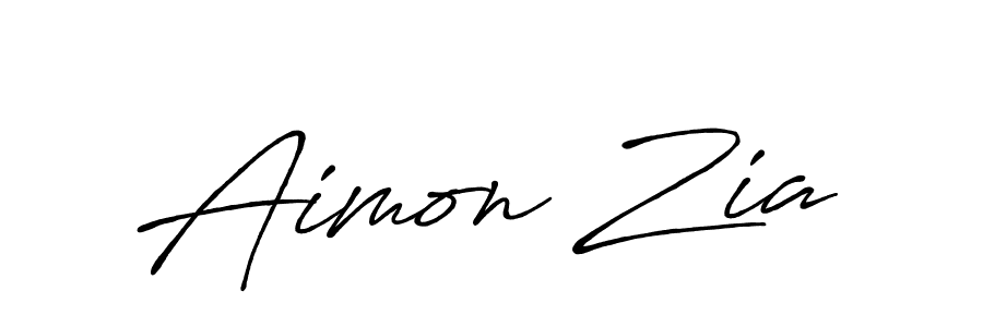 You should practise on your own different ways (Antro_Vectra_Bolder) to write your name (Aimon Zia) in signature. don't let someone else do it for you. Aimon Zia signature style 7 images and pictures png