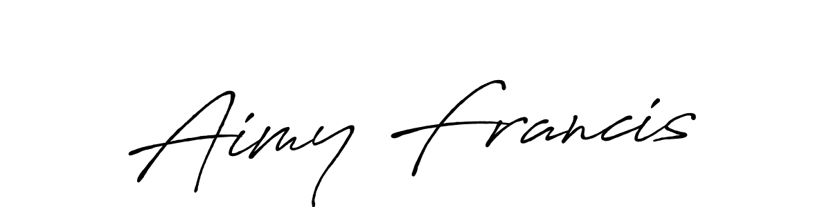 How to Draw Aimy Francis signature style? Antro_Vectra_Bolder is a latest design signature styles for name Aimy Francis. Aimy Francis signature style 7 images and pictures png