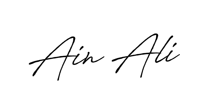 Similarly Antro_Vectra_Bolder is the best handwritten signature design. Signature creator online .You can use it as an online autograph creator for name Ain Ali. Ain Ali signature style 7 images and pictures png