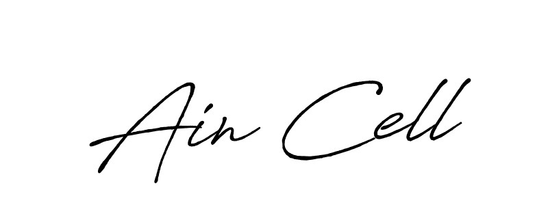 if you are searching for the best signature style for your name Ain Cell. so please give up your signature search. here we have designed multiple signature styles  using Antro_Vectra_Bolder. Ain Cell signature style 7 images and pictures png
