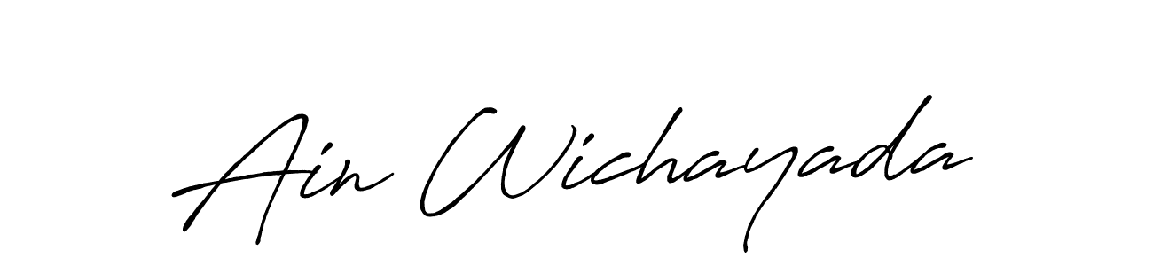 How to Draw Ain Wichayada signature style? Antro_Vectra_Bolder is a latest design signature styles for name Ain Wichayada. Ain Wichayada signature style 7 images and pictures png