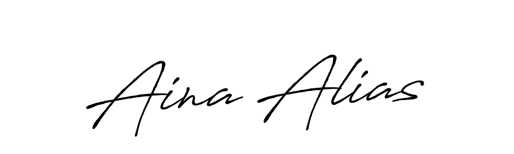 Make a beautiful signature design for name Aina Alias. Use this online signature maker to create a handwritten signature for free. Aina Alias signature style 7 images and pictures png