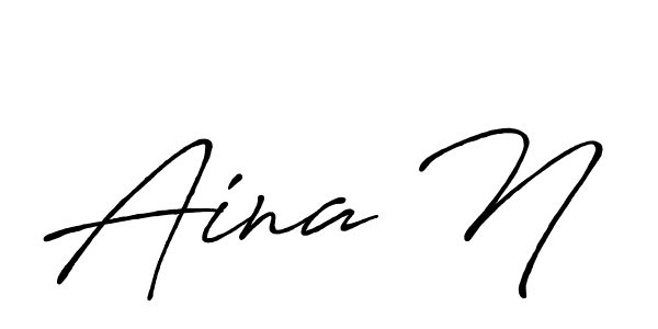 You can use this online signature creator to create a handwritten signature for the name Aina N. This is the best online autograph maker. Aina N signature style 7 images and pictures png