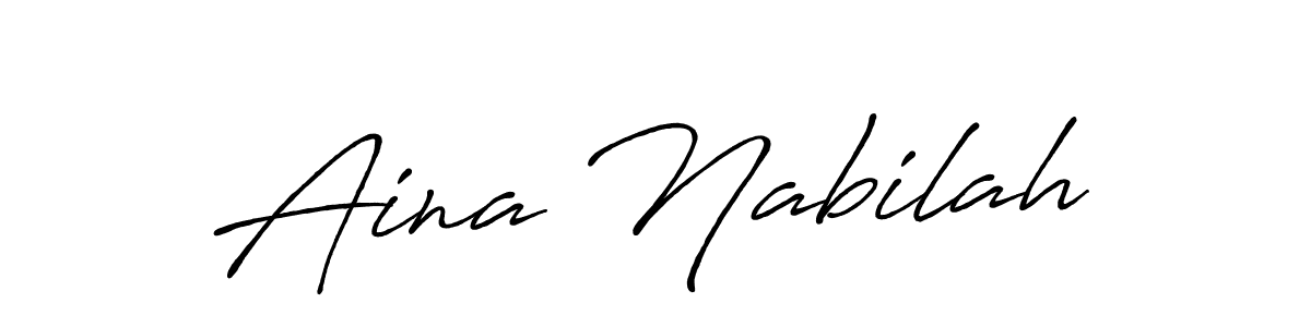 How to make Aina Nabilah signature? Antro_Vectra_Bolder is a professional autograph style. Create handwritten signature for Aina Nabilah name. Aina Nabilah signature style 7 images and pictures png