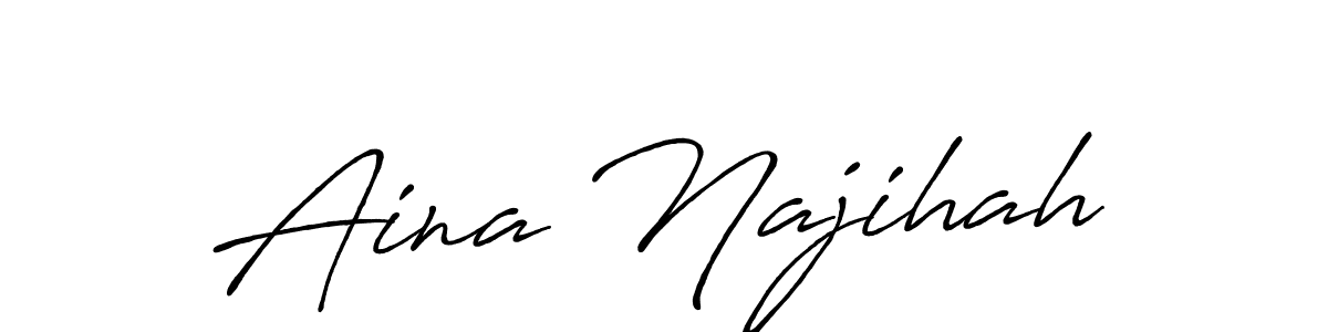 This is the best signature style for the Aina Najihah name. Also you like these signature font (Antro_Vectra_Bolder). Mix name signature. Aina Najihah signature style 7 images and pictures png