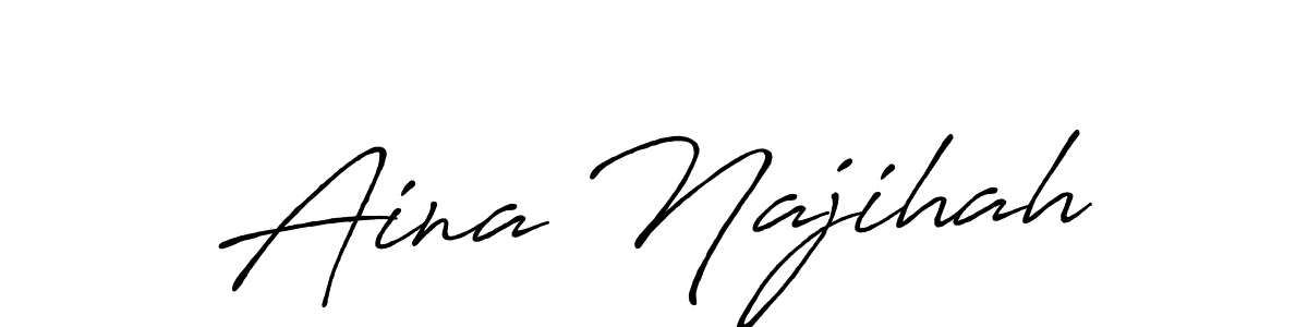 Check out images of Autograph of Aina Najihah name. Actor Aina Najihah Signature Style. Antro_Vectra_Bolder is a professional sign style online. Aina Najihah signature style 7 images and pictures png