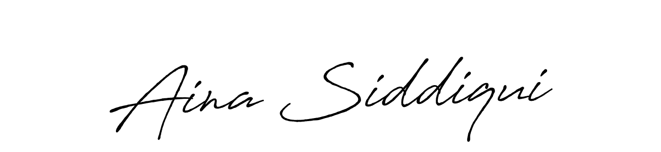 Use a signature maker to create a handwritten signature online. With this signature software, you can design (Antro_Vectra_Bolder) your own signature for name Aina Siddiqui. Aina Siddiqui signature style 7 images and pictures png