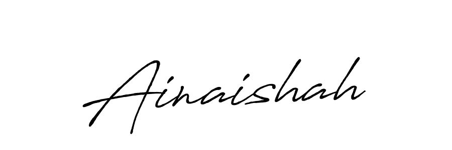 Make a beautiful signature design for name Ainaishah. Use this online signature maker to create a handwritten signature for free. Ainaishah signature style 7 images and pictures png