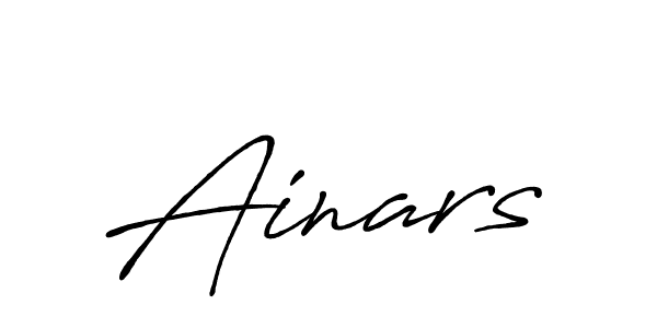 You should practise on your own different ways (Antro_Vectra_Bolder) to write your name (Ainars) in signature. don't let someone else do it for you. Ainars signature style 7 images and pictures png