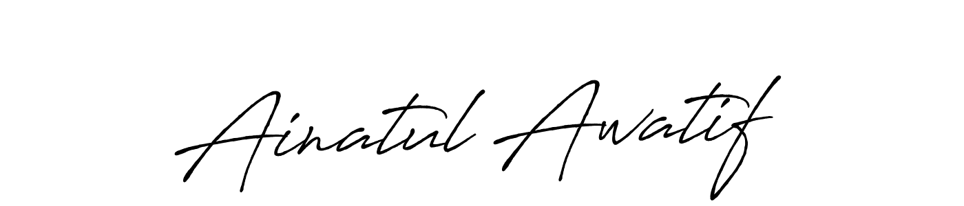 How to Draw Ainatul Awatif signature style? Antro_Vectra_Bolder is a latest design signature styles for name Ainatul Awatif. Ainatul Awatif signature style 7 images and pictures png