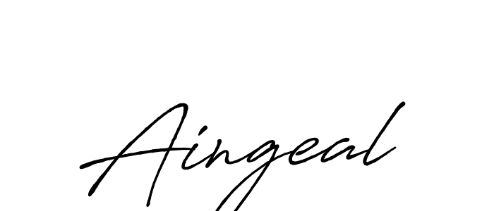 Aingeal stylish signature style. Best Handwritten Sign (Antro_Vectra_Bolder) for my name. Handwritten Signature Collection Ideas for my name Aingeal. Aingeal signature style 7 images and pictures png