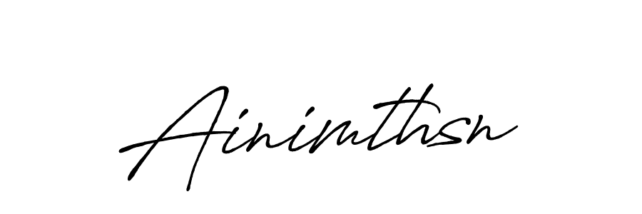 How to Draw Ainimthsn signature style? Antro_Vectra_Bolder is a latest design signature styles for name Ainimthsn. Ainimthsn signature style 7 images and pictures png