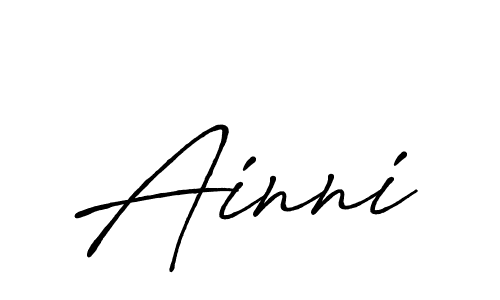 Once you've used our free online signature maker to create your best signature Antro_Vectra_Bolder style, it's time to enjoy all of the benefits that Ainni name signing documents. Ainni signature style 7 images and pictures png