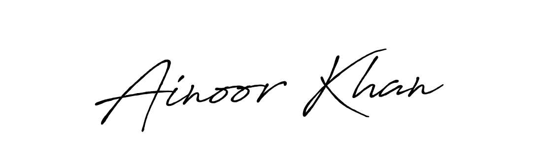 Here are the top 10 professional signature styles for the name Ainoor Khan. These are the best autograph styles you can use for your name. Ainoor Khan signature style 7 images and pictures png