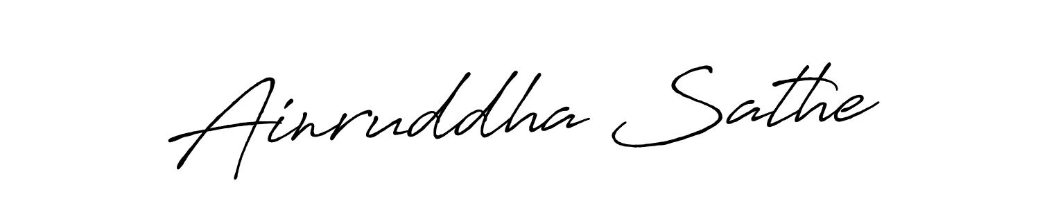 Antro_Vectra_Bolder is a professional signature style that is perfect for those who want to add a touch of class to their signature. It is also a great choice for those who want to make their signature more unique. Get Ainruddha Sathe name to fancy signature for free. Ainruddha Sathe signature style 7 images and pictures png