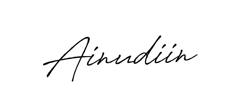 You should practise on your own different ways (Antro_Vectra_Bolder) to write your name (Ainudiin) in signature. don't let someone else do it for you. Ainudiin signature style 7 images and pictures png