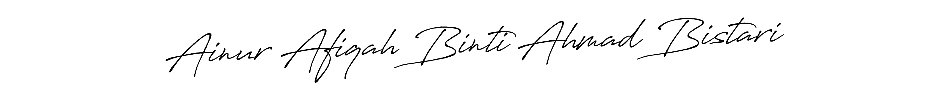 How to Draw Ainur Afiqah Binti Ahmad Bistari signature style? Antro_Vectra_Bolder is a latest design signature styles for name Ainur Afiqah Binti Ahmad Bistari. Ainur Afiqah Binti Ahmad Bistari signature style 7 images and pictures png