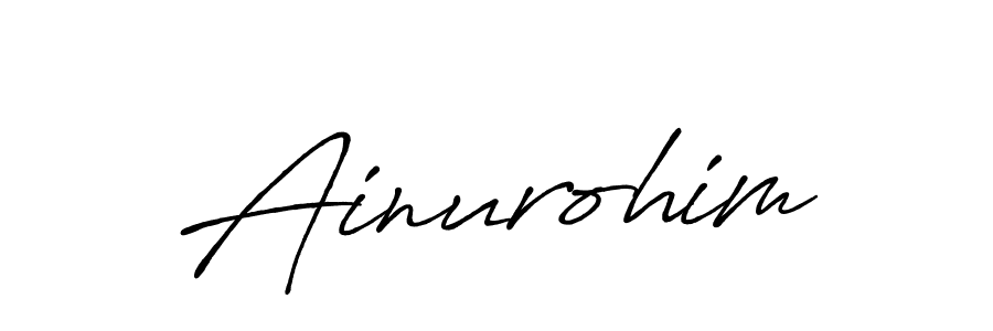 Also You can easily find your signature by using the search form. We will create Ainurohim name handwritten signature images for you free of cost using Antro_Vectra_Bolder sign style. Ainurohim signature style 7 images and pictures png