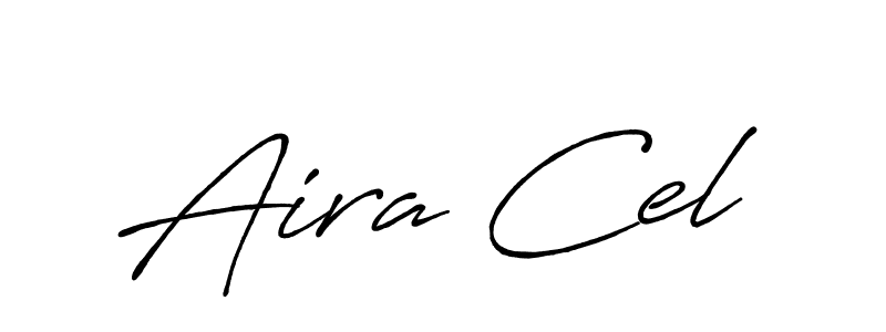 Make a beautiful signature design for name Aira Cel. With this signature (Antro_Vectra_Bolder) style, you can create a handwritten signature for free. Aira Cel signature style 7 images and pictures png