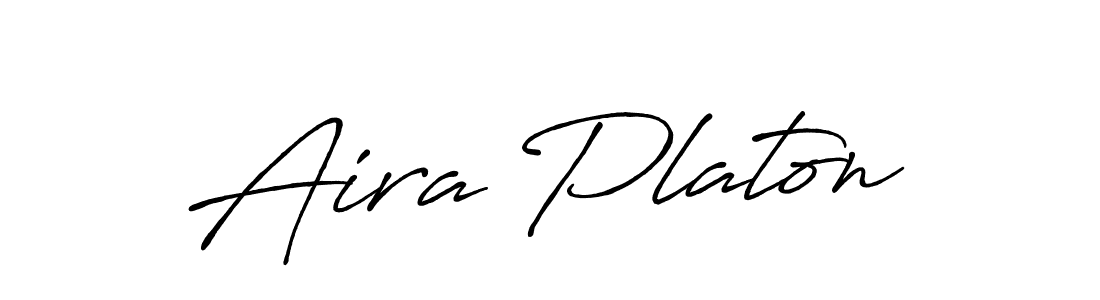 Design your own signature with our free online signature maker. With this signature software, you can create a handwritten (Antro_Vectra_Bolder) signature for name Aira Platon. Aira Platon signature style 7 images and pictures png