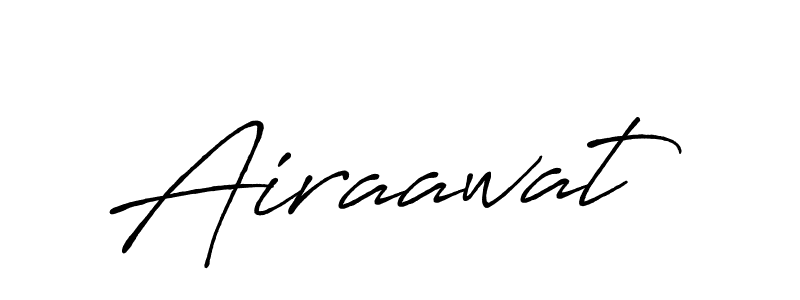 How to make Airaawat name signature. Use Antro_Vectra_Bolder style for creating short signs online. This is the latest handwritten sign. Airaawat signature style 7 images and pictures png