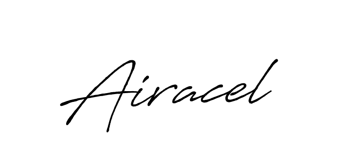 The best way (Antro_Vectra_Bolder) to make a short signature is to pick only two or three words in your name. The name Airacel include a total of six letters. For converting this name. Airacel signature style 7 images and pictures png